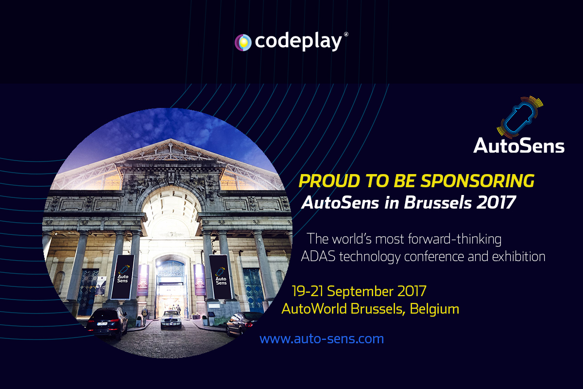 Codeplay are attending AutoSens 2017 Image